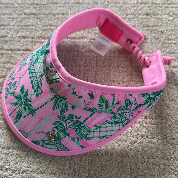 NWOT Lily Pulitzer GWP Visor Mandevilla Baby Always Worth It - Picture 4 of 4